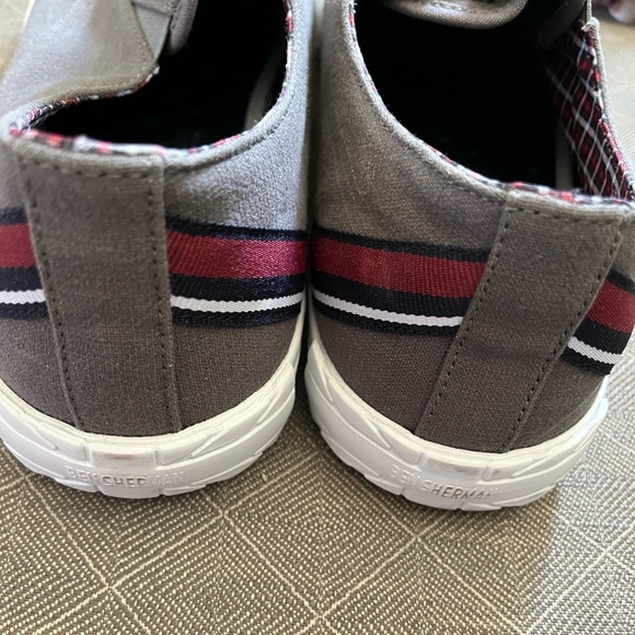 NWT The Original Ben Sherman gray canvas boat shoes, size 13 - Picture 2 of 6